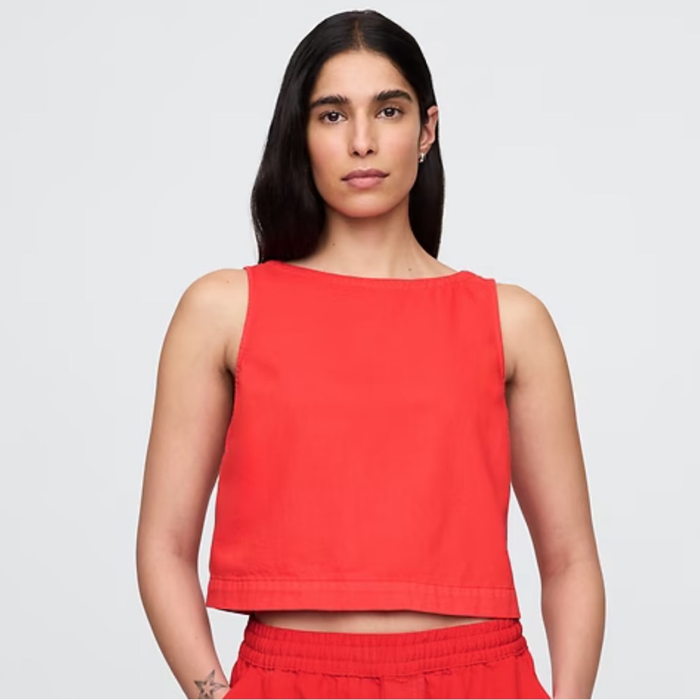 GAP Ultrasoft Denim Shell Tank Top